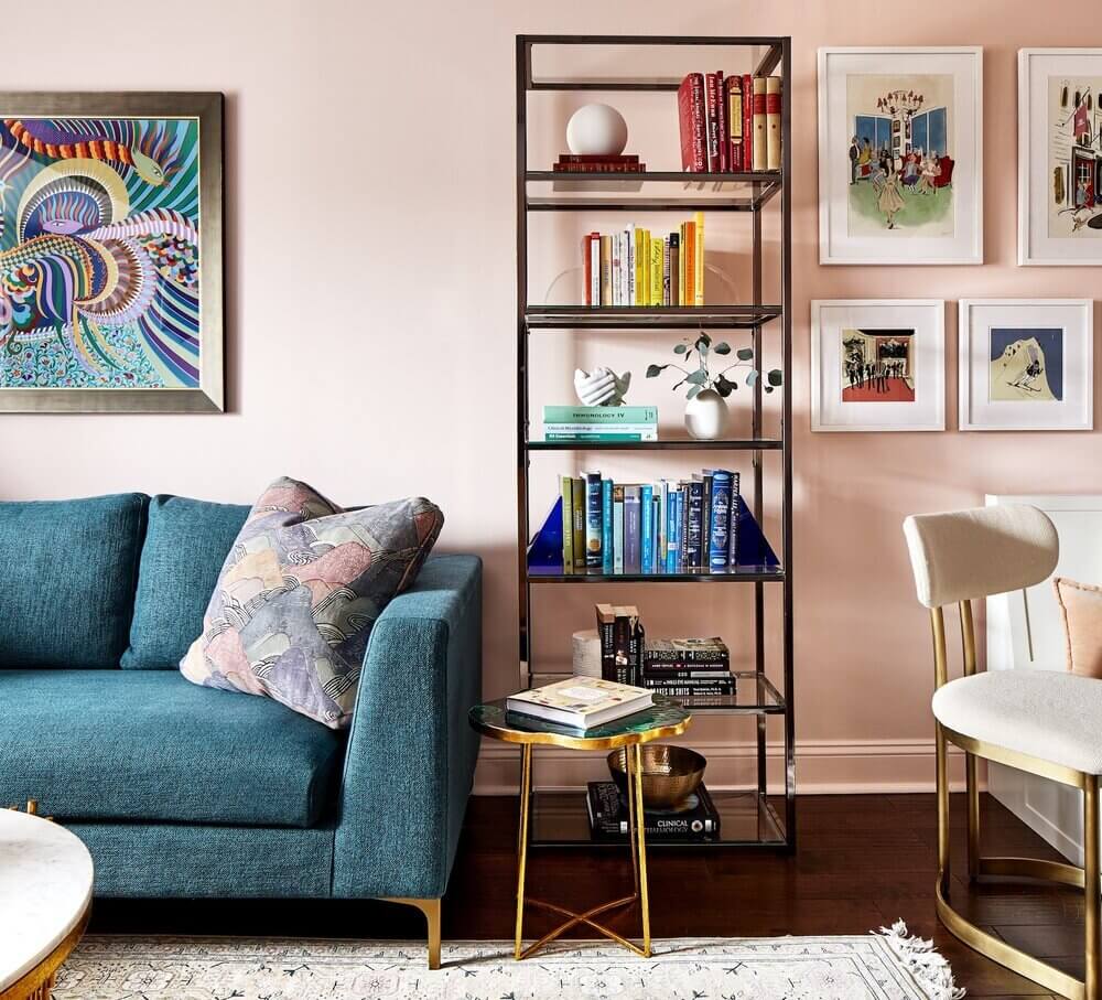 AVibrantPinkandBlueApartmentwithCleverStorageIdeas TheNordroom2 A Vibrant Pink and Blue Apartment with Clever Storage Ideas