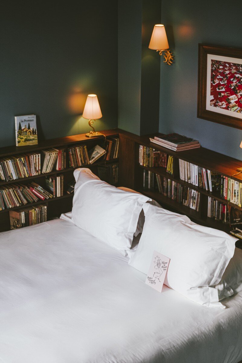 hotel amour nice nordroom2 36 Home Library Ideas That Are A Book-Lover's Dream