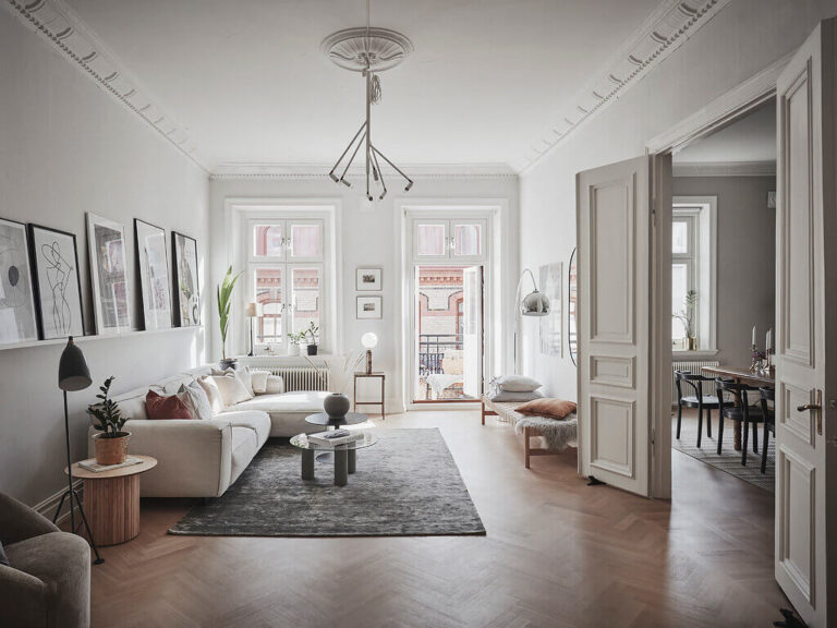 A Light Classic Scandinavian Apartment with Period Details - The Nordroom