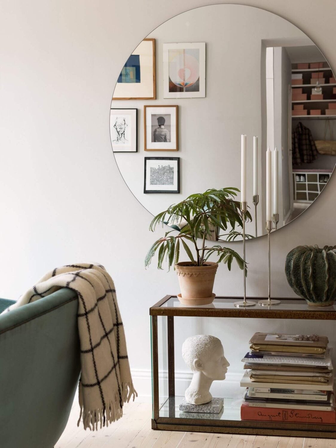 A Small Scandi Apartment with an Art-Filled Living Room - The Nordroom