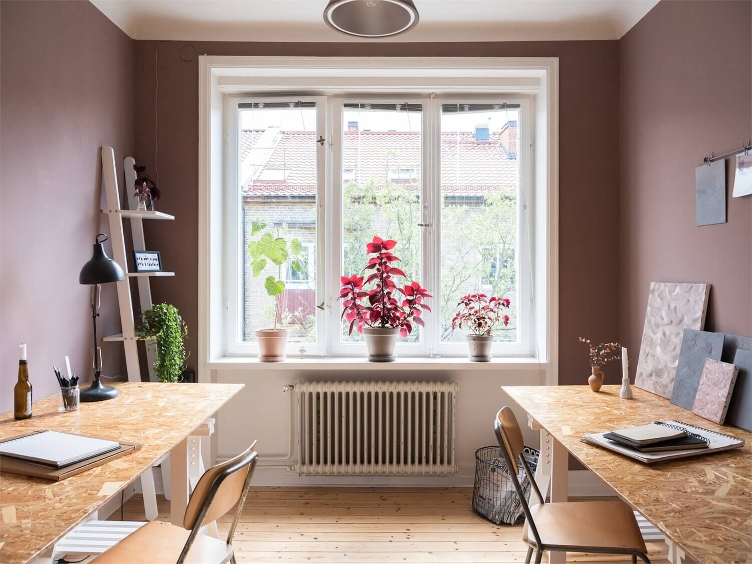 grey pink scandinavian apartment nordroom20 A Lovely Grey and Pink Scandinavian Apartment