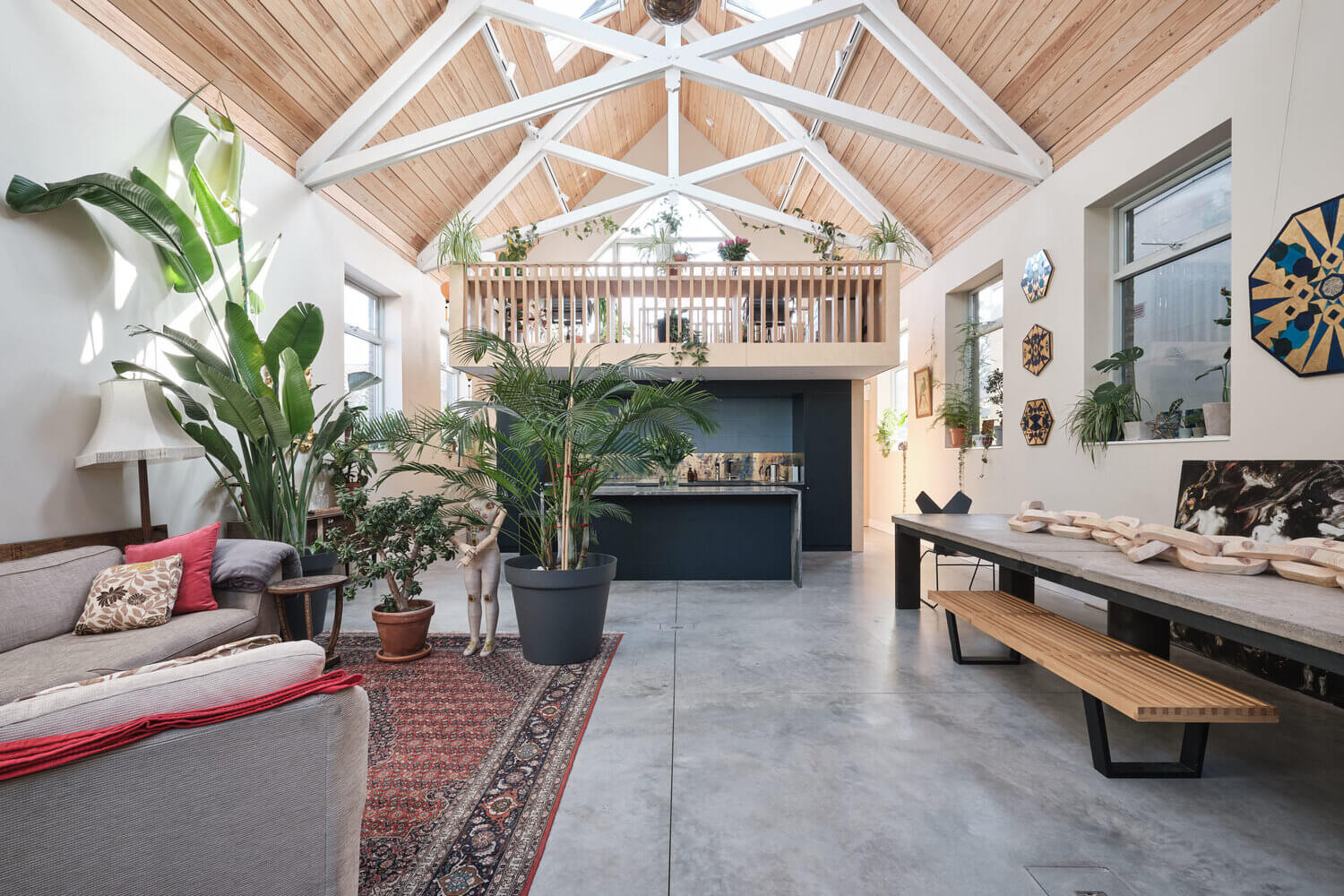 former mission hall plant filled home nordroom A Former Mission Hall Is Now A Creative Plant-Filled Home