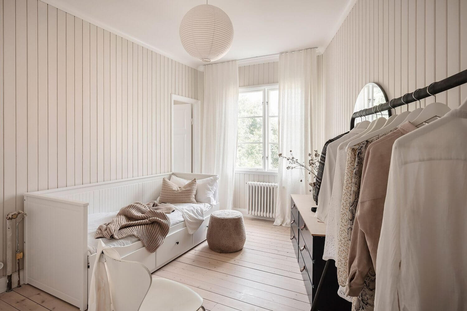 serene beige scandinavian apartment nordroom17 A Serene Scandi Apartment Painted In A Lovely Beige Hue