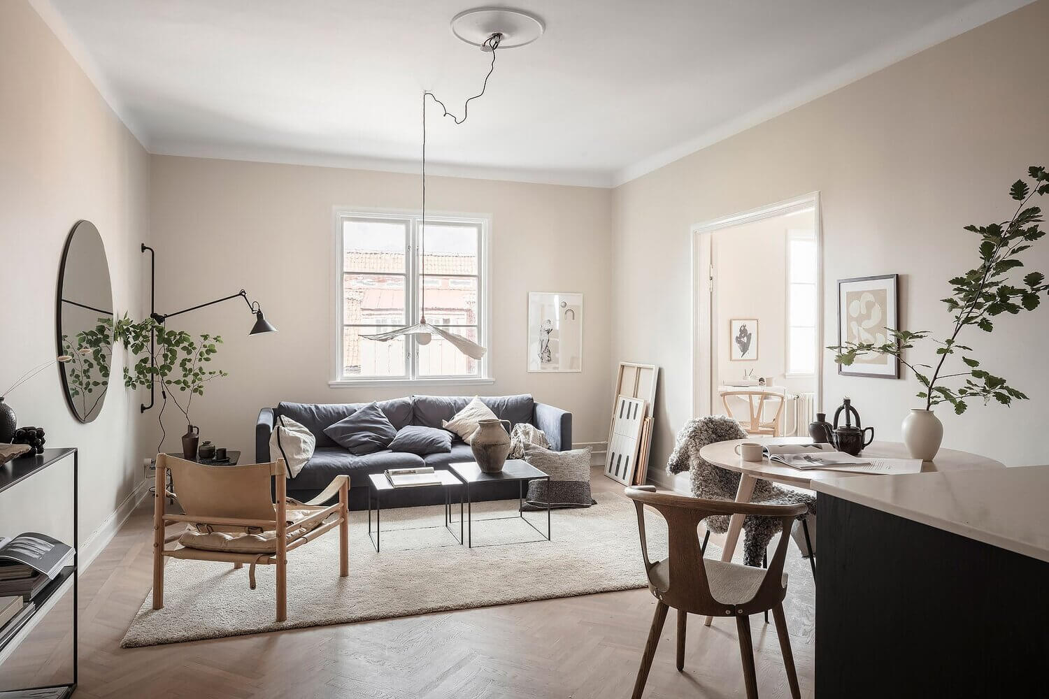 serene beige scandinavian apartment nordroom9 A Serene Scandi Apartment Painted In A Lovely Beige Hue