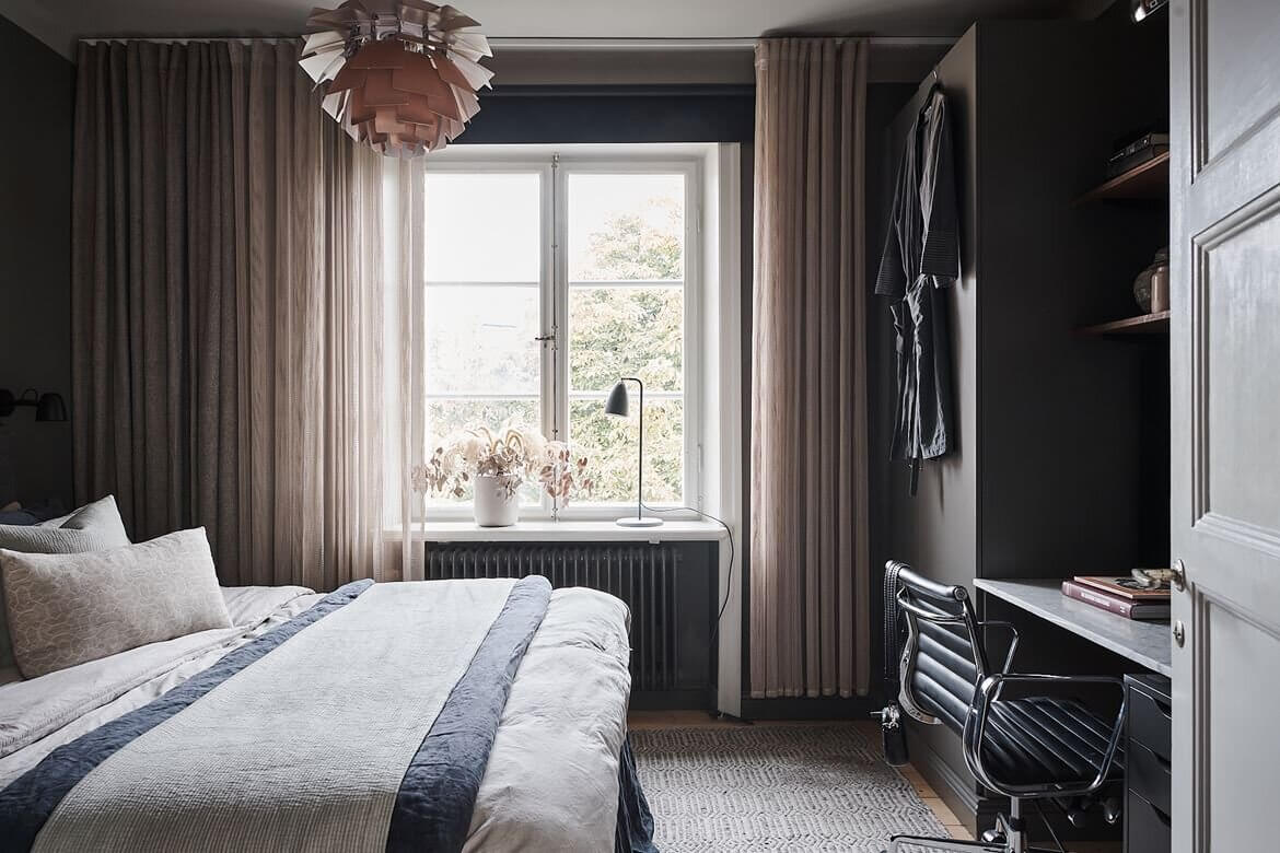 grey scandinavian apartment art nordroom9 A Grey Scandinavian Apartment with Art-Filled Living Room