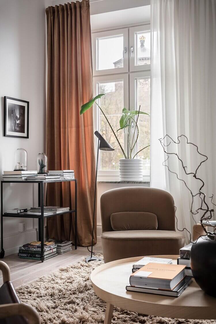 scandinavian apartment earthy colors nordroom3 A Scandinavian Apartment with Earthy Color Details