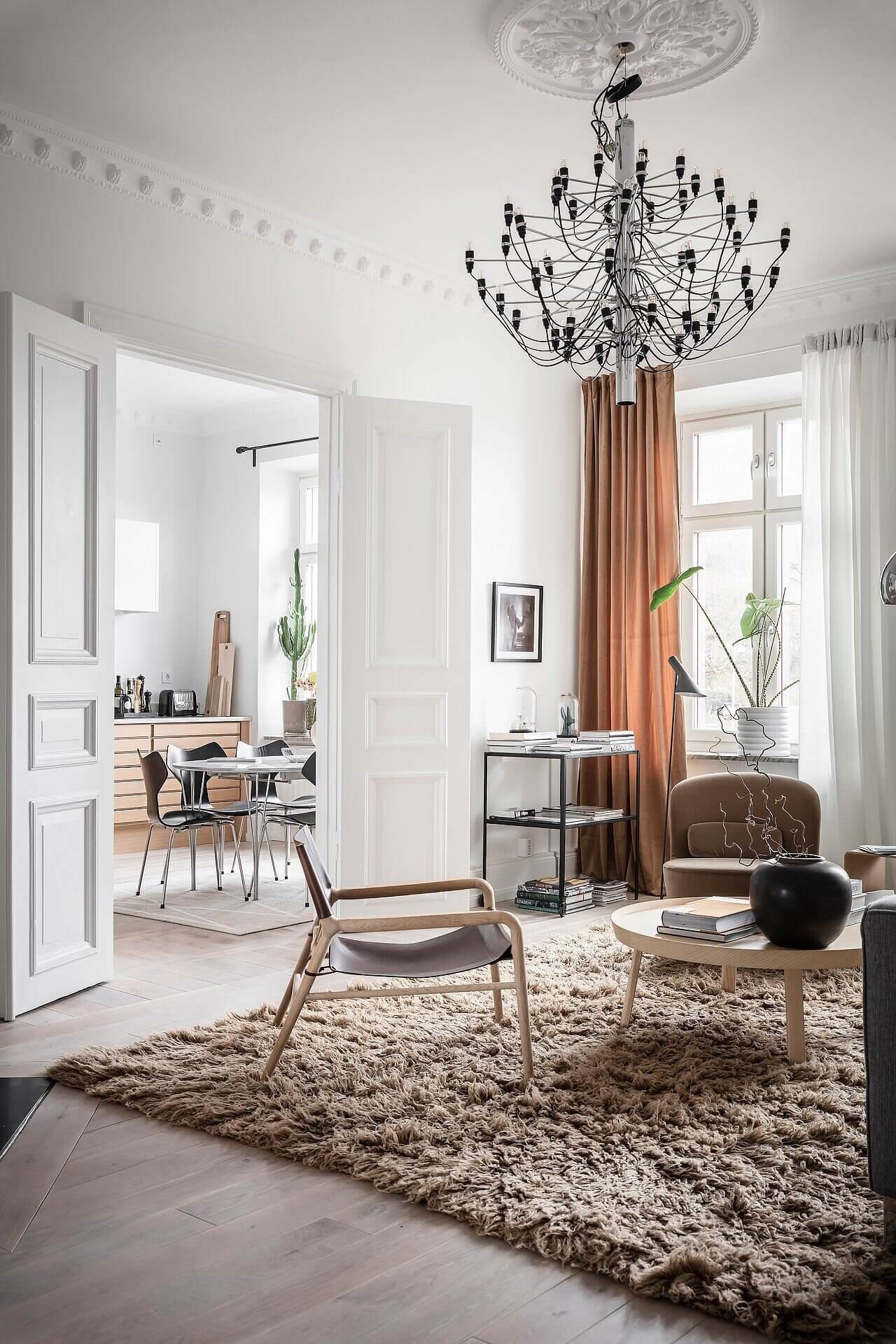 scandinavian apartment earthy colors nordroom5 A Scandinavian Apartment with Earthy Color Details