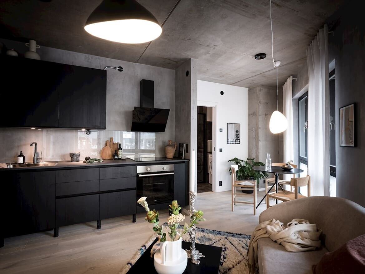 small scandinavian loft industrial nordroom3 A Small Scandinavian Loft With Industrial Touches