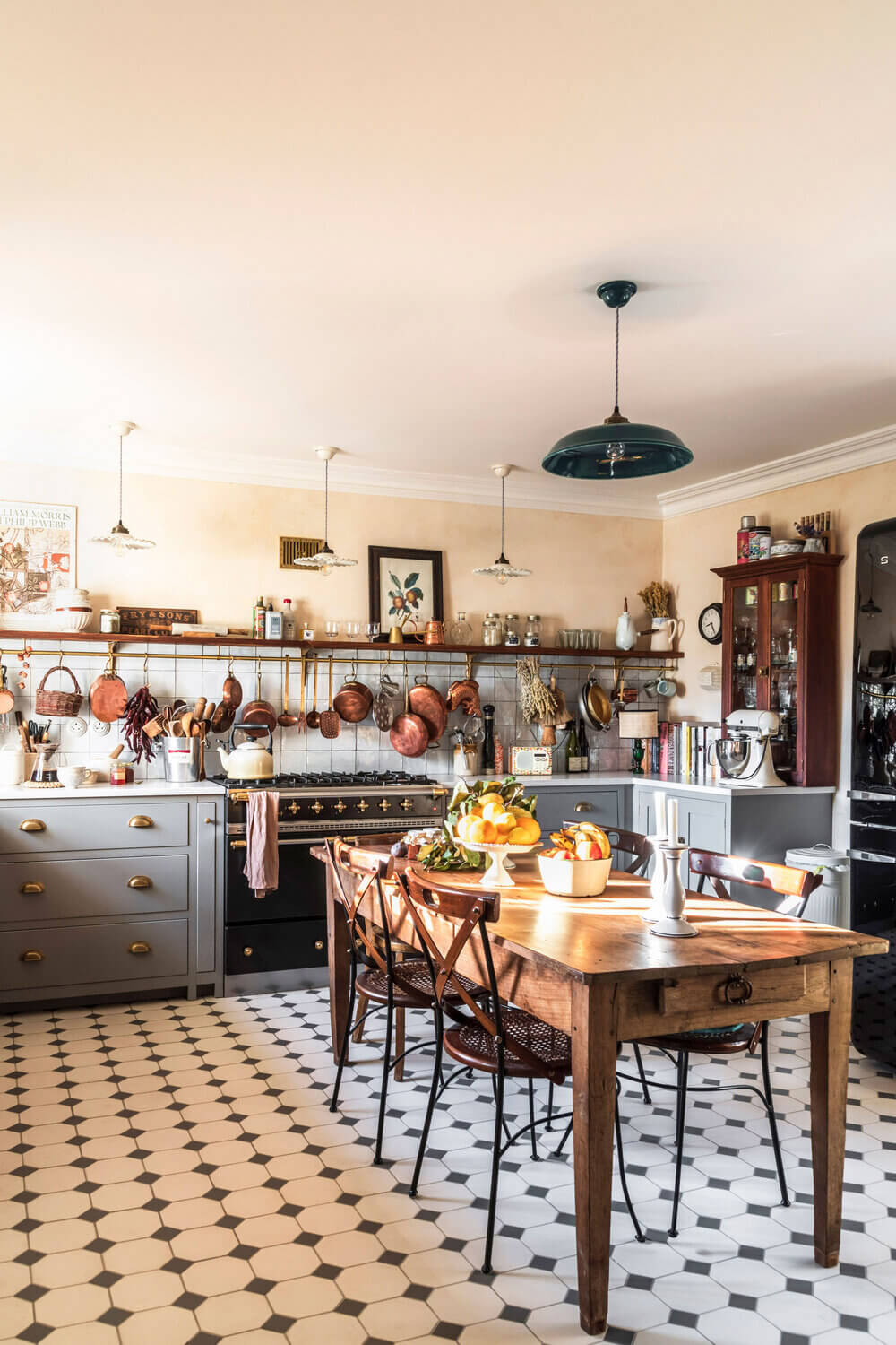 french style devol kitchen nordroom A Cozy Cluttered French-Style Kitchen by deVOL