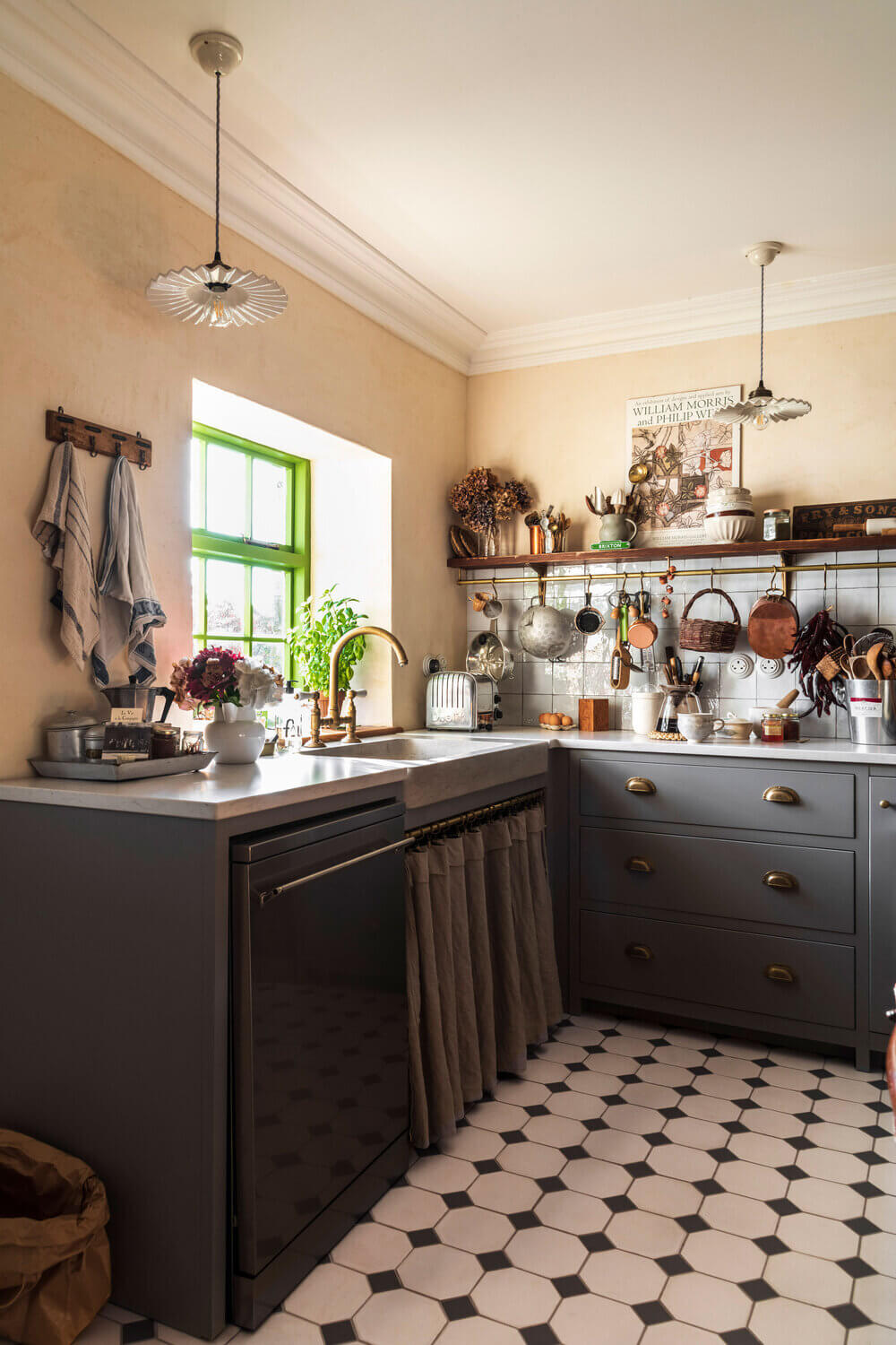 french style devol kitchen nordroom10 A Cozy Cluttered French-Style Kitchen by deVOL