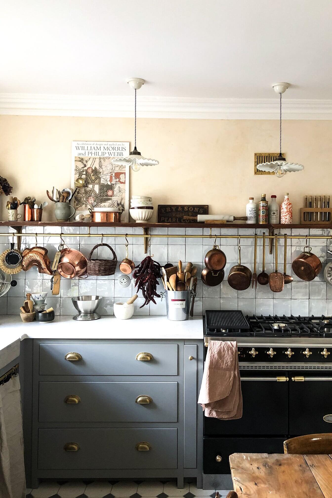 french style devol kitchen nordroom3 A Cozy Cluttered French-Style Kitchen by deVOL