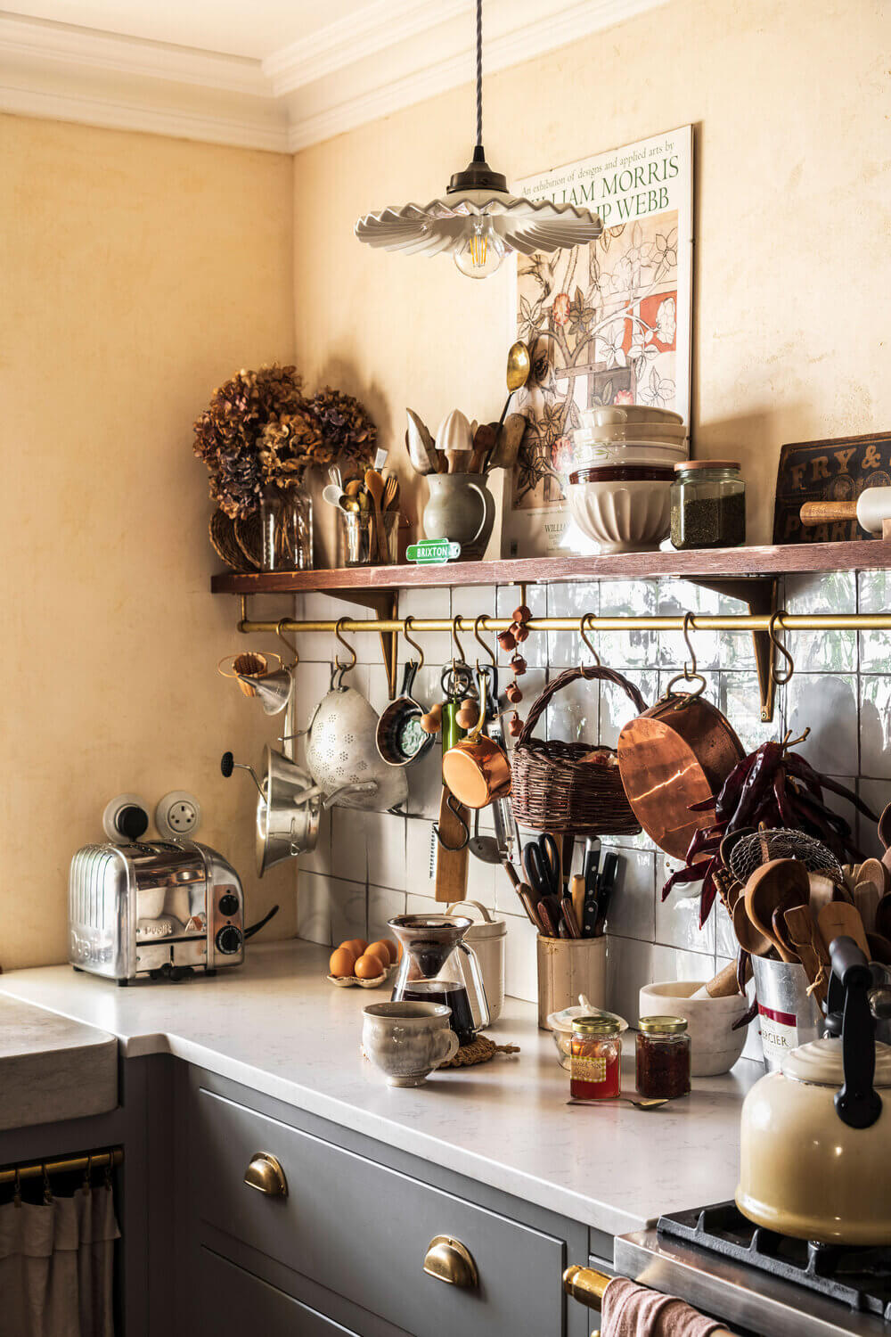 french style devol kitchen nordroom4 A Cozy Cluttered French-Style Kitchen by deVOL