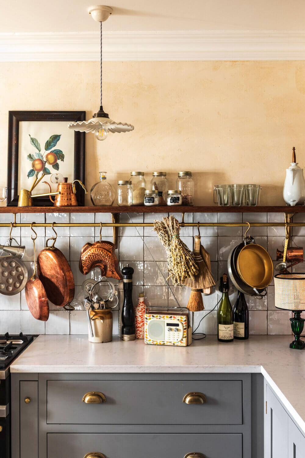 french style devol kitchen nordroom5 A Cozy Cluttered French-Style Kitchen by deVOL