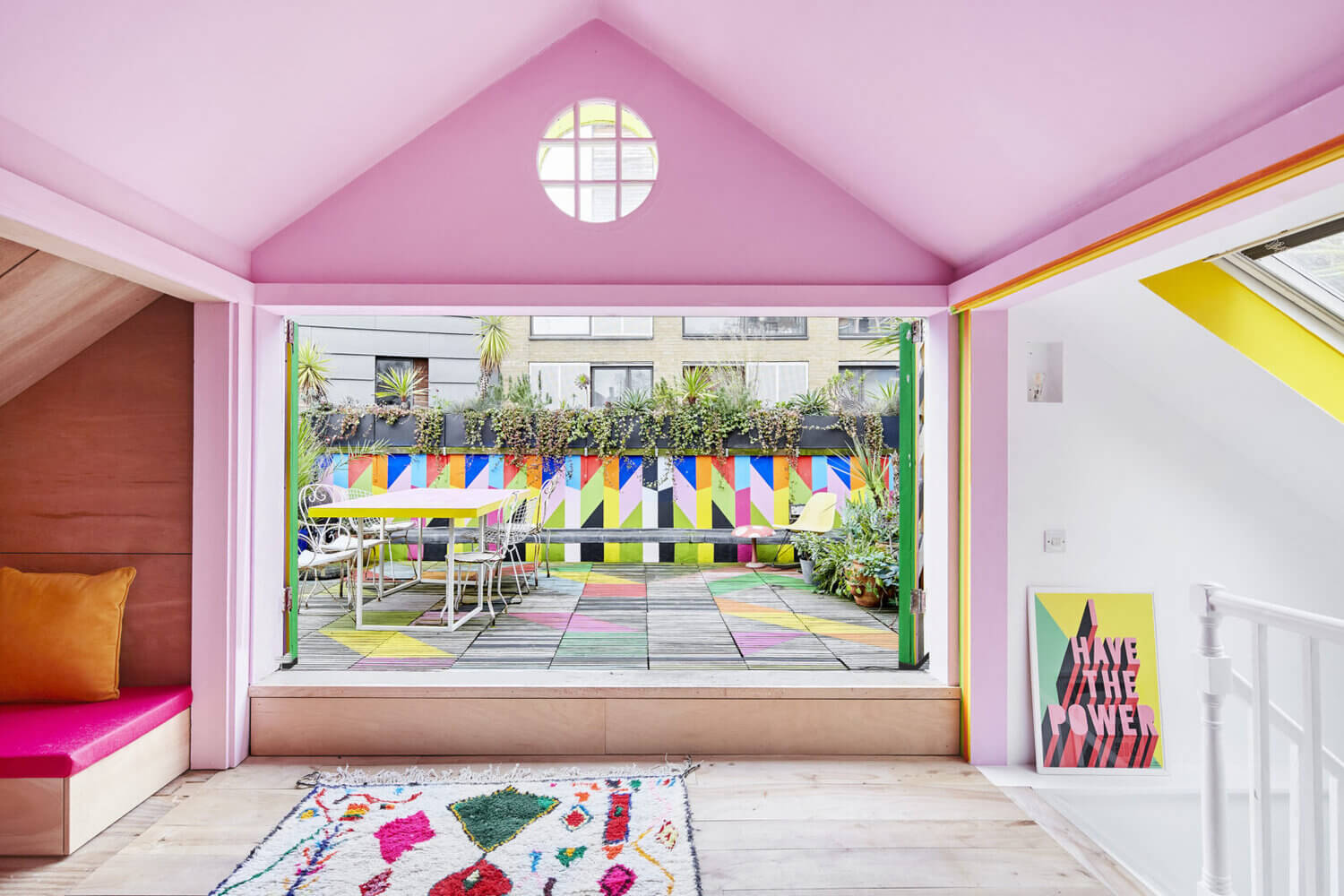 7 The Funky Colorful London Home of Artist Morag Myerscough