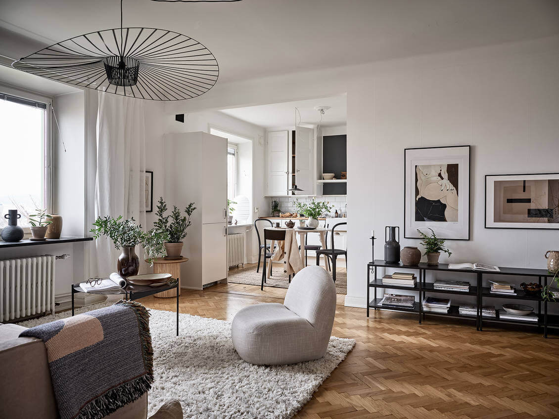 A Charming Scandinavian Apartment With Original Details