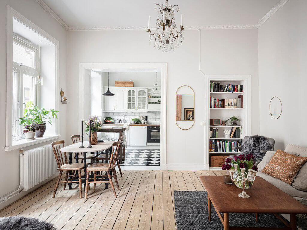 charming one bedroom apartment sweden nordroom5 A Charming One-Bedroom Apartment in Sweden