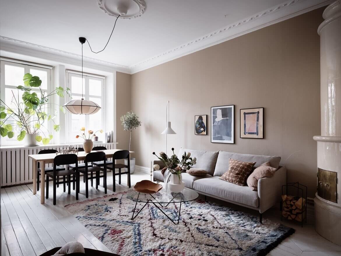 soft colors scandinavian apartment nordroom Soft Color Tones in a Stylish Scandi Apartment