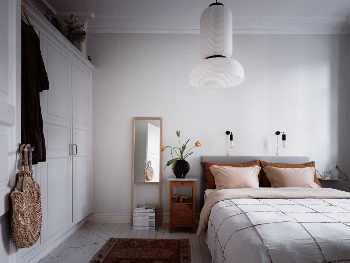 soft colors scandinavian apartment nordroom14 Soft Color Tones in a Stylish Scandi Apartment