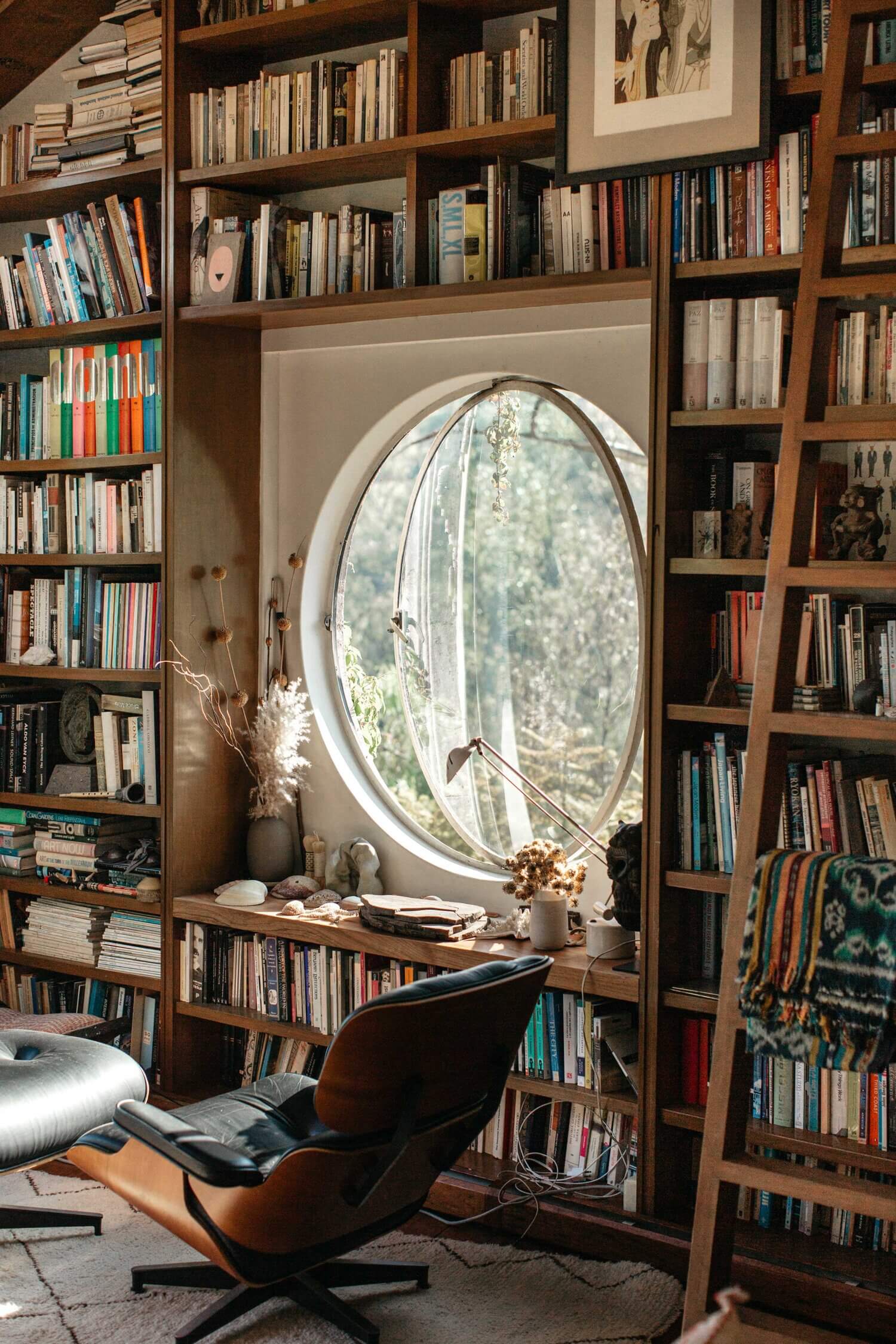 Small Home Office Library Design Ideas