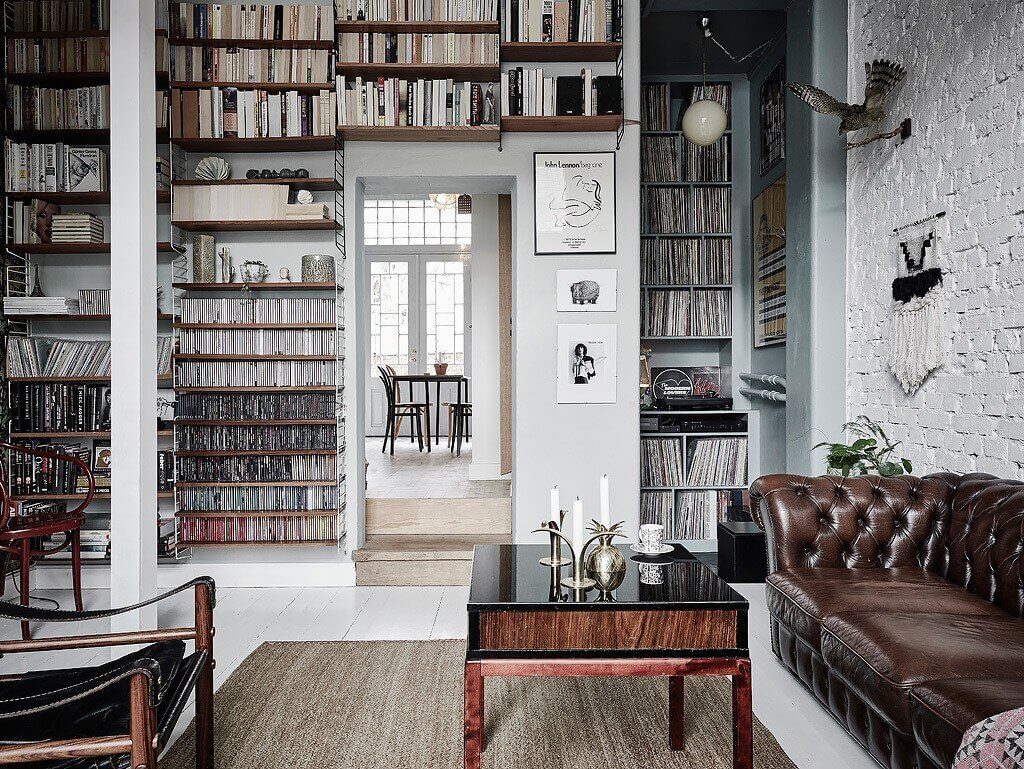 home library ideas bookshelves reading nook nordroom13 36 Home Library Ideas That Are A Book-Lover's Dream