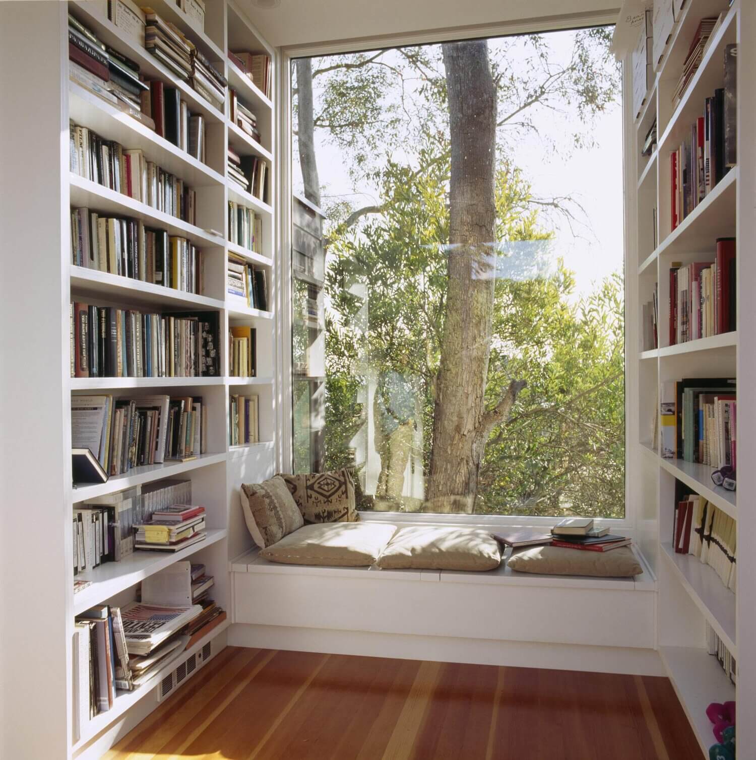 home library ideas bookshelves reading nook nordroom22 30 Book-Filled Rooms That You'll Love