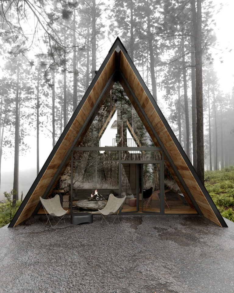 A Modern Wooden A-Frame Cabin in Lake Tahoe, California - The Nordroom
