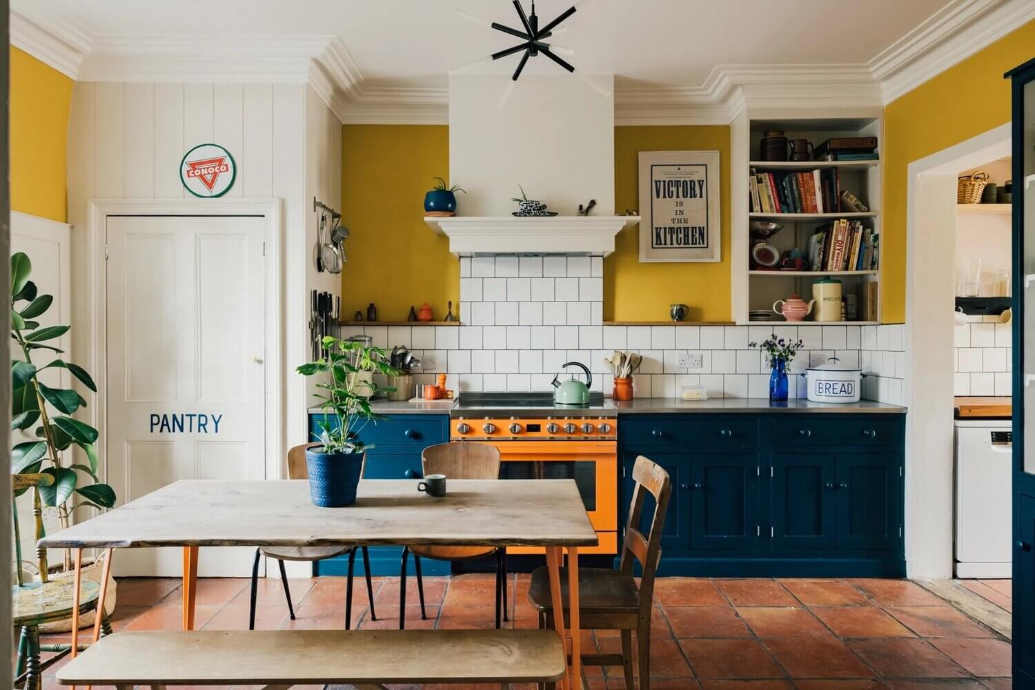 AColorfulEarly19th CenturyHouseinEngland TheNordroom2 Yellow Kitchen Design Ideas (with Paint Colors)