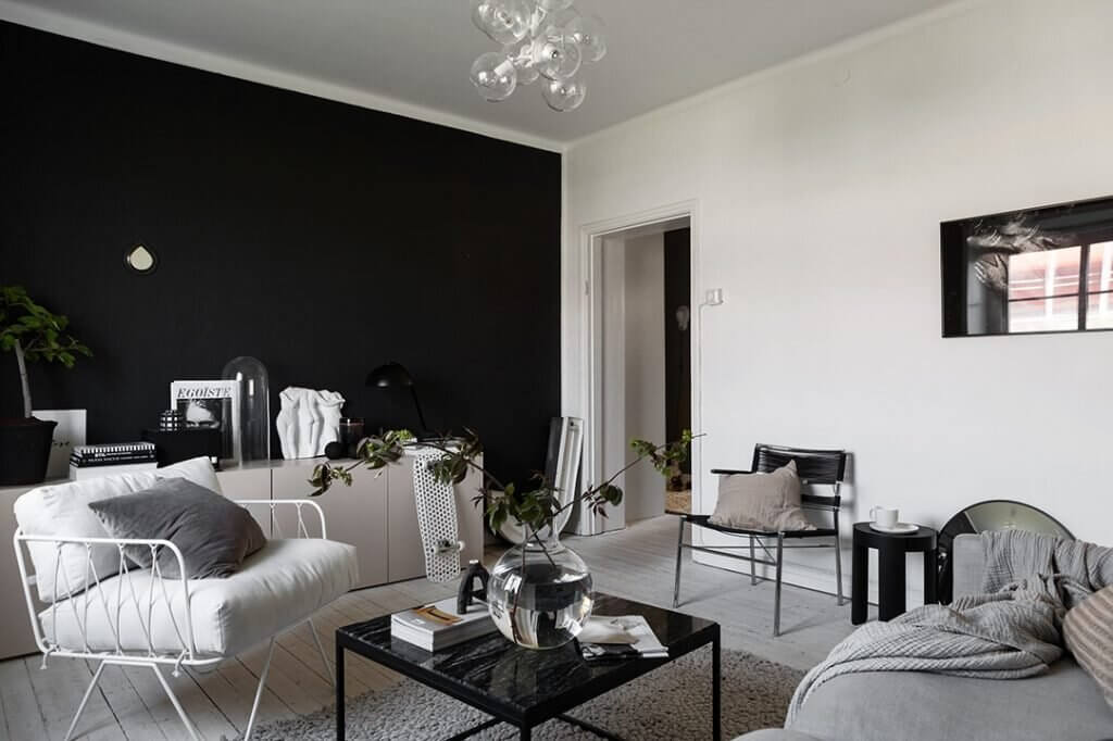 PaintitBlack DarkInteriorandExteriorDesignIdeas BlackAccentWalls TheNordroom7 Paint it Black: Black Interior and Exterior Design Ideas