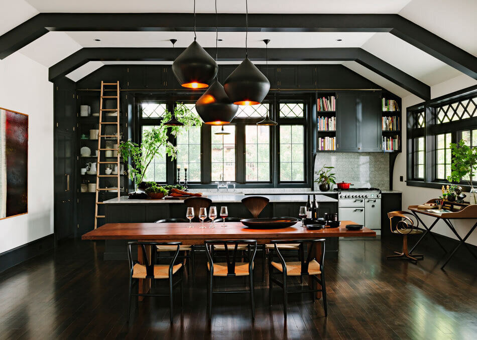 PaintitBlack DarkInteriorandExteriorDesignIdeas BlackKitchens TheNordroom6 Paint it Black: Black Interior and Exterior Design Ideas