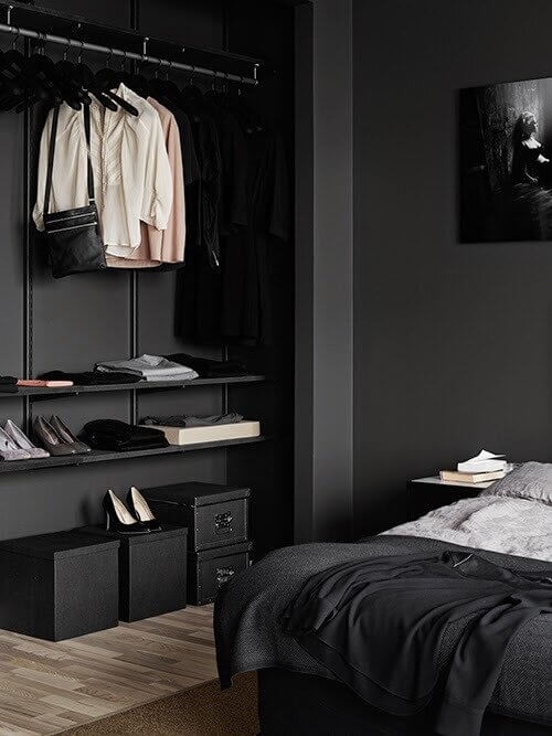 blackbedroomthenordroom3 Paint it Black: Black Interior and Exterior Design Ideas