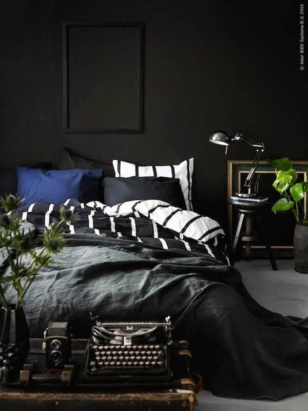 blackbedroomthenordroom5 Paint it Black: Black Interior and Exterior Design Ideas