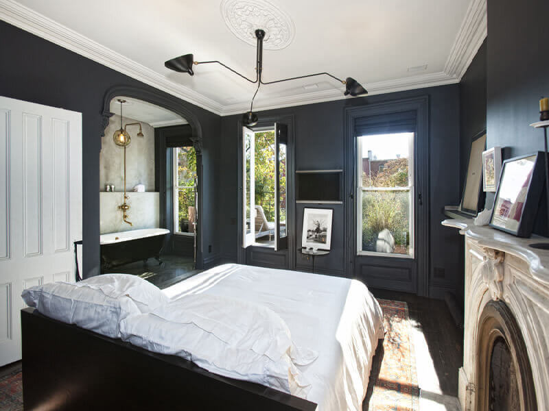 blackbedroomthenordroom6 Paint it Black: Black Interior and Exterior Design Ideas