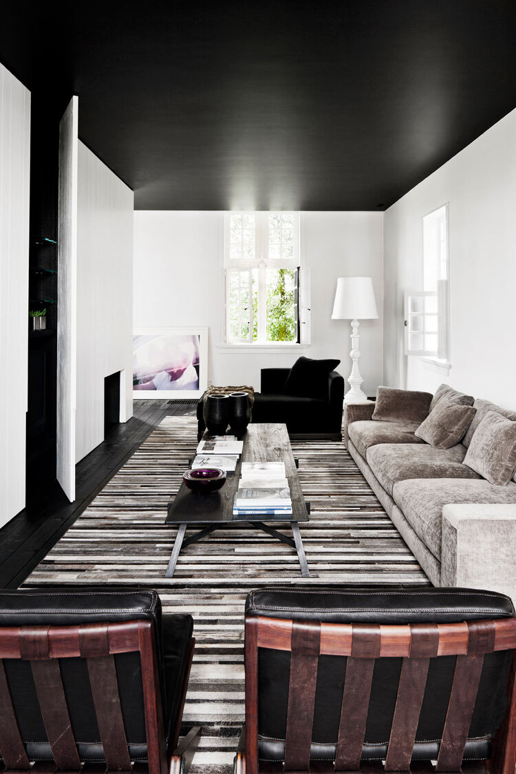 blackceiling thenordroom1 Paint it Black: Black Interior and Exterior Design Ideas