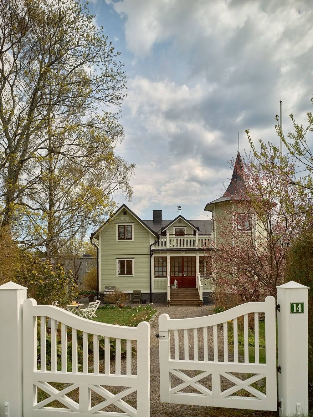 An Idyllic Swedish House With Tower Room