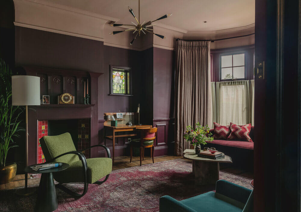 purple-living-room-pink-ceiling-london-studio-duggan-nordroom