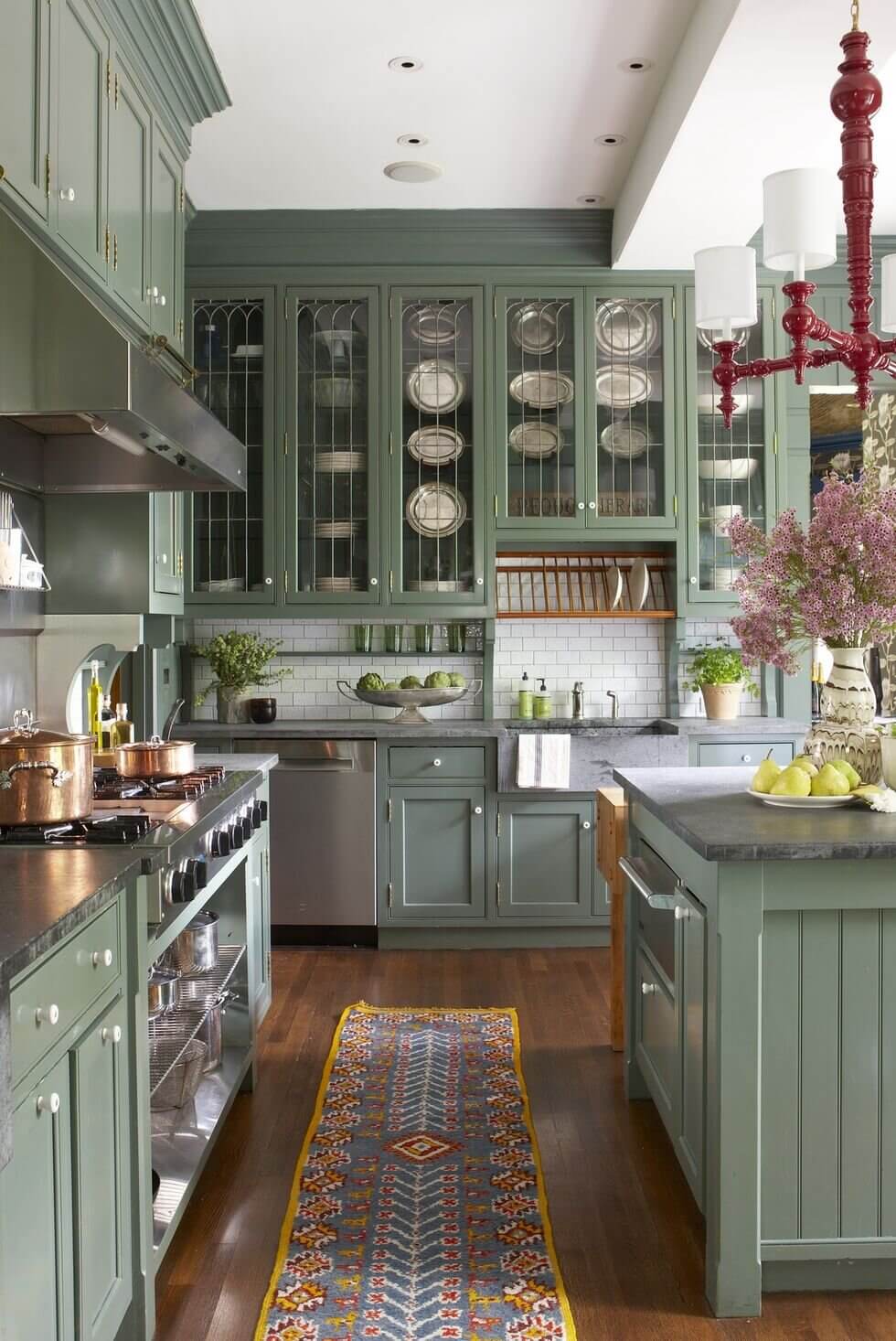 green-kitchen-cabinets-classic-kitchen-nordroom