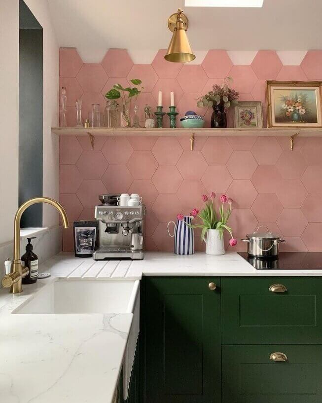 green-kitchen-cabinets-pink-tiles-nordroom1
