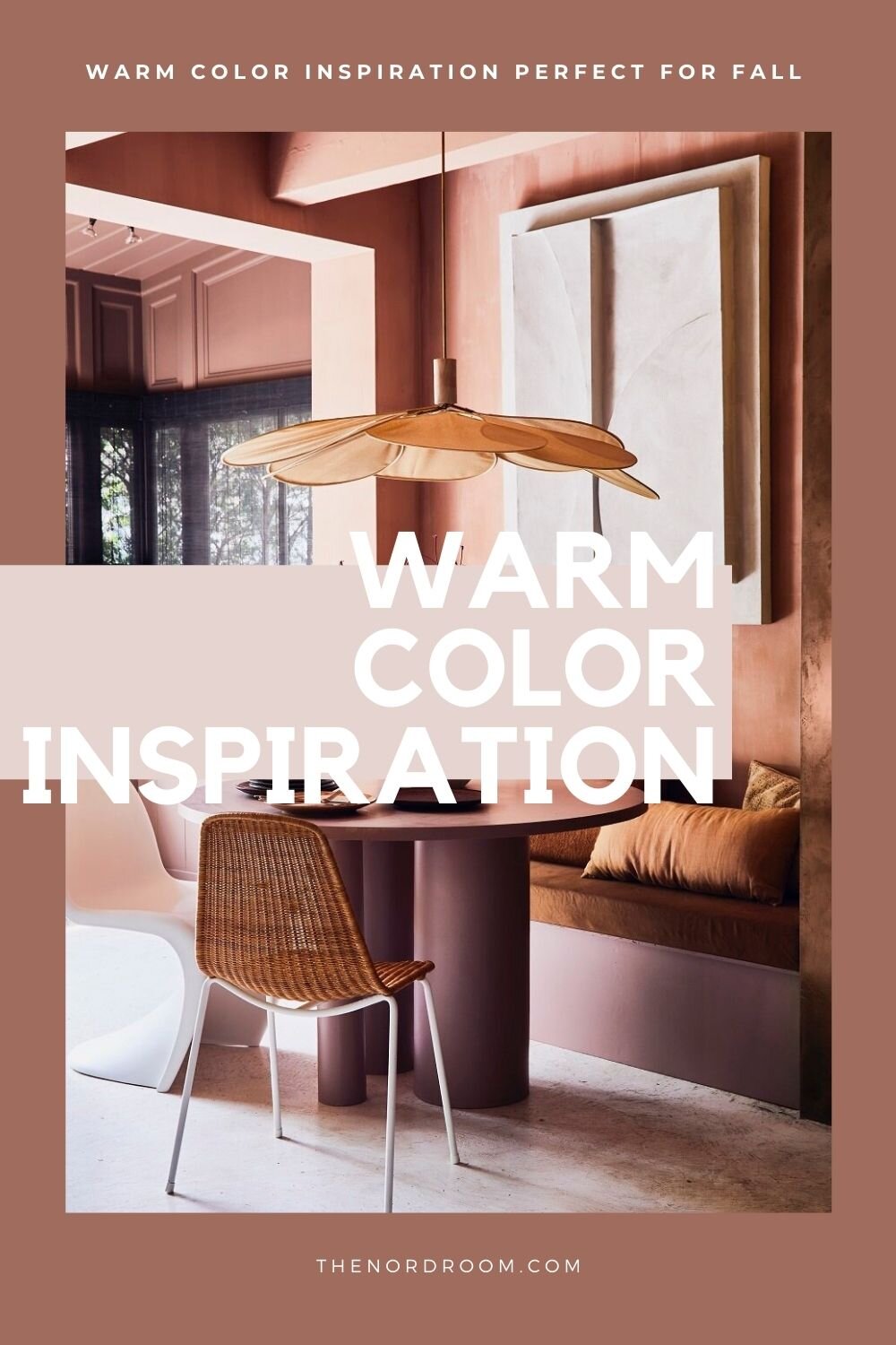 Interiors Decorated with Warm Colors