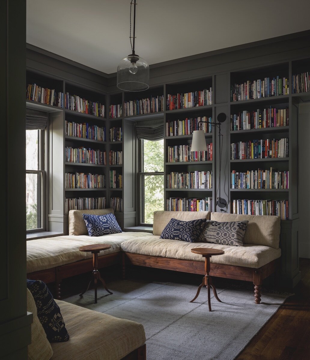 Reading Nooks in a Stylish Iowa City Home