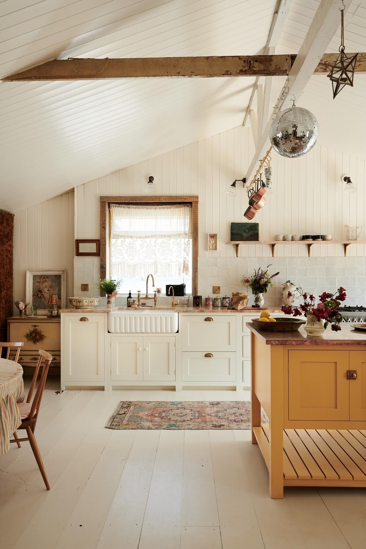 Pearl Lowe’s Light Bohemian Beach House Kitchen