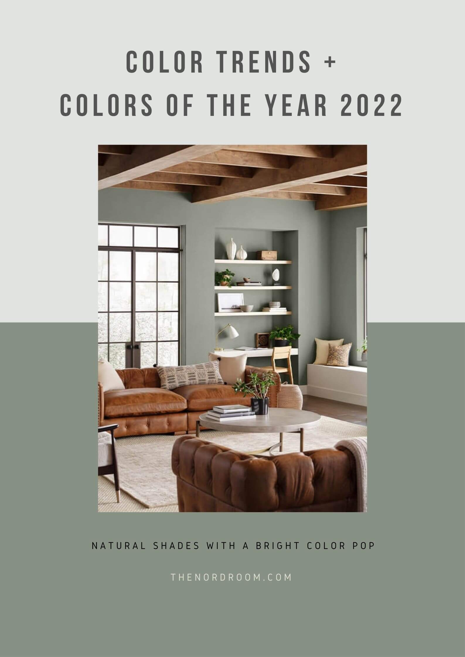 Home Decor Color Trends 2022: Natural Hues with Bright Pops