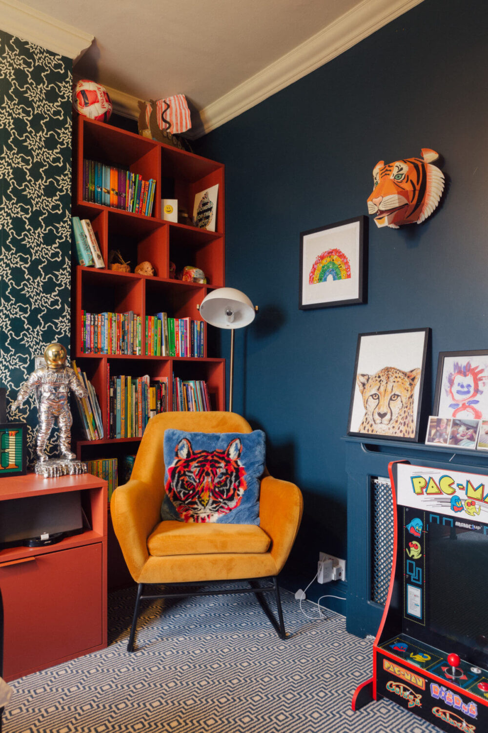 blue-kids-bedroom-red-bookshelves-nordroom