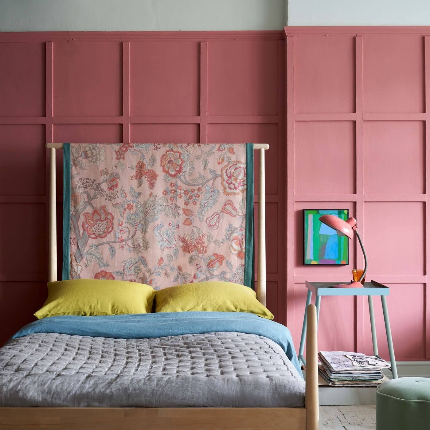 pink bedroom farrow ball liberty collection nordroom A New Collection by Farrow & Ball and Liberty