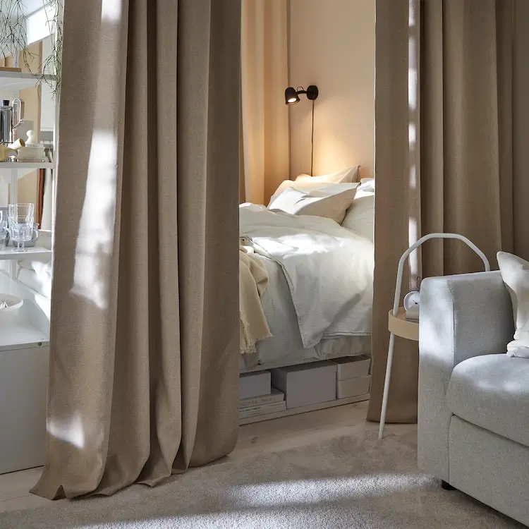 curtains-around-bed-studio-apartment-nordroom