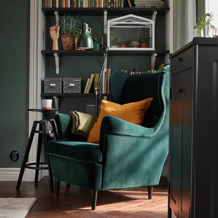 ikea-bedroom-green-strandmon-chairs-nordroom