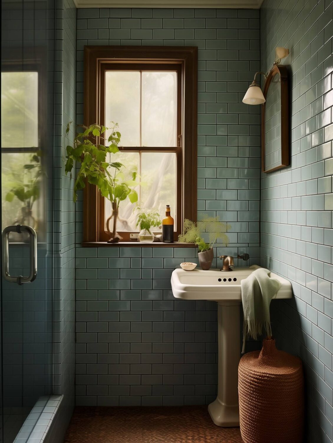 small bathroom blue tiles victorian home nordroom