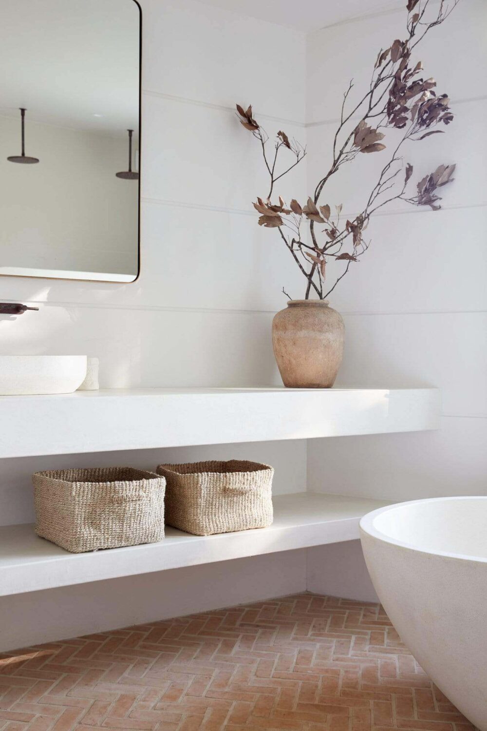 white-bathroom-shelves-minimalistic-terracotta-tiles-nordroom