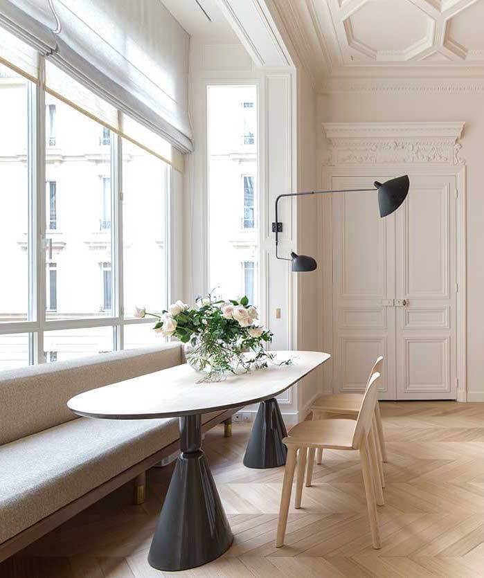 breakfast nook window seat kitchen parisian apartments nordroom How To Style Your Home Like A Parisian Apartment