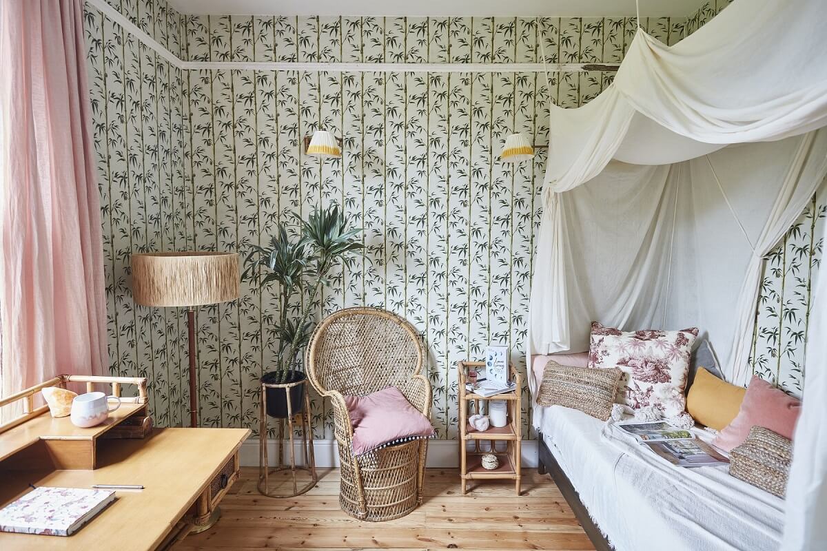 kids-bedroom-green-wallpaper-nordroom