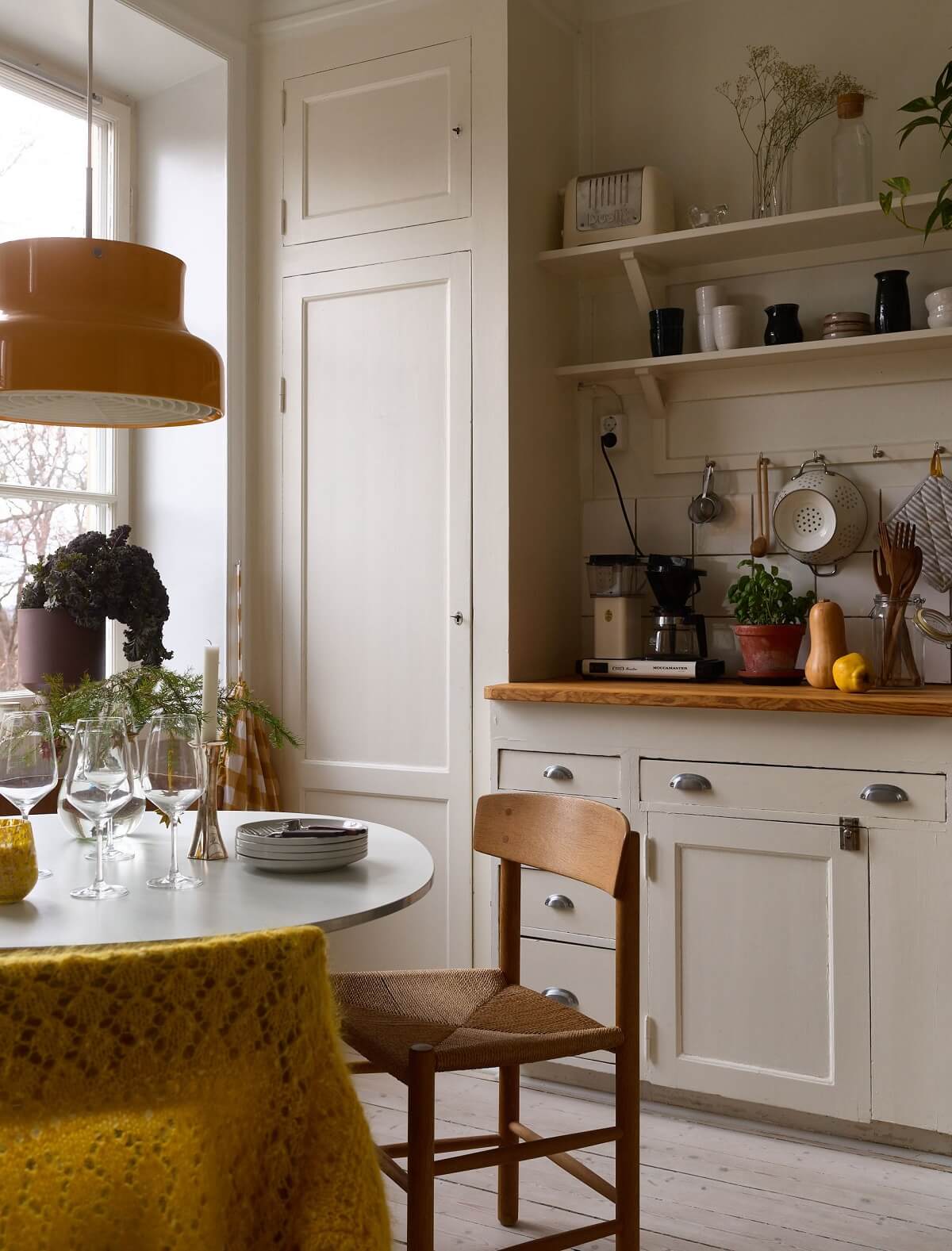 A Scandinavian Studio with Original Details